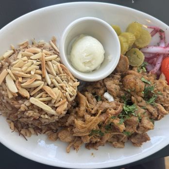 Sitti signature dishes Chicken Shawarma
Baba Ghanouj
Lamb Chop